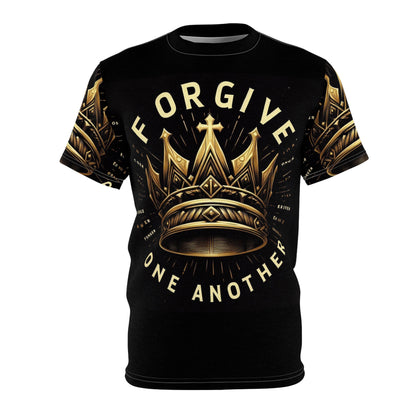 Forgive One Another Crown Graphic Tee | Unisex Cut & Sew T-Shirt for Positive Vibes