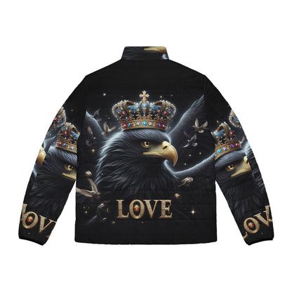 Puffer Jacket - Crowned Eagle Love Design