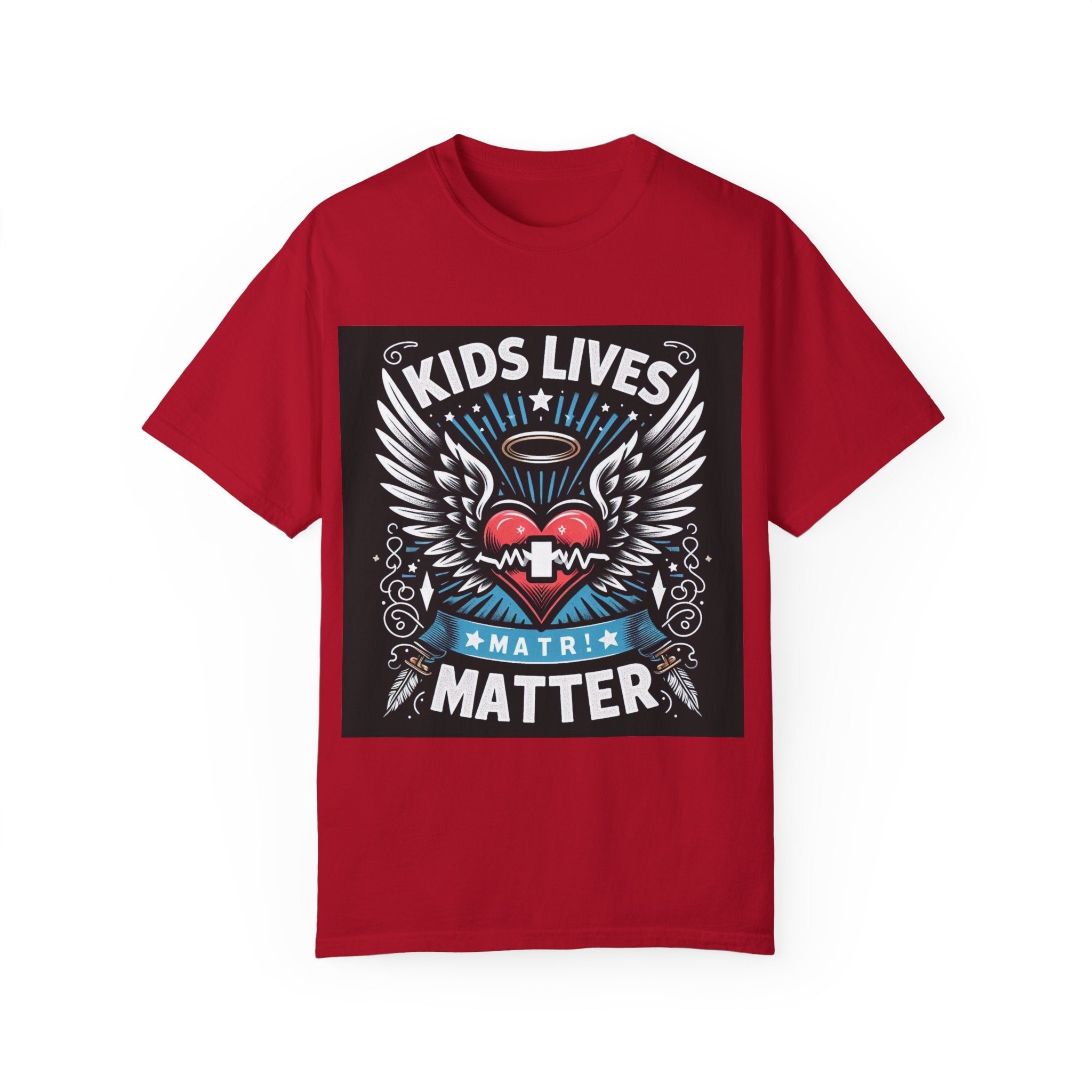 Kids Lives Matter Unisex Garment-Dyed T-Shirt | Supportive and Stylish Statement Tee