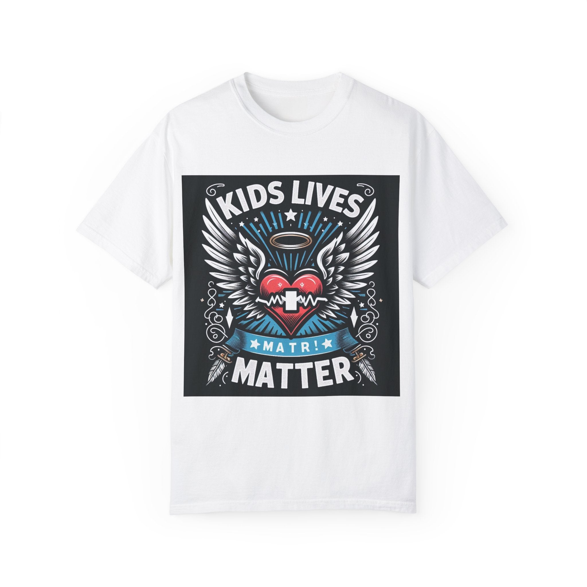 Kids Lives Matter Unisex Garment-Dyed T-Shirt | Supportive and Stylish Statement Tee