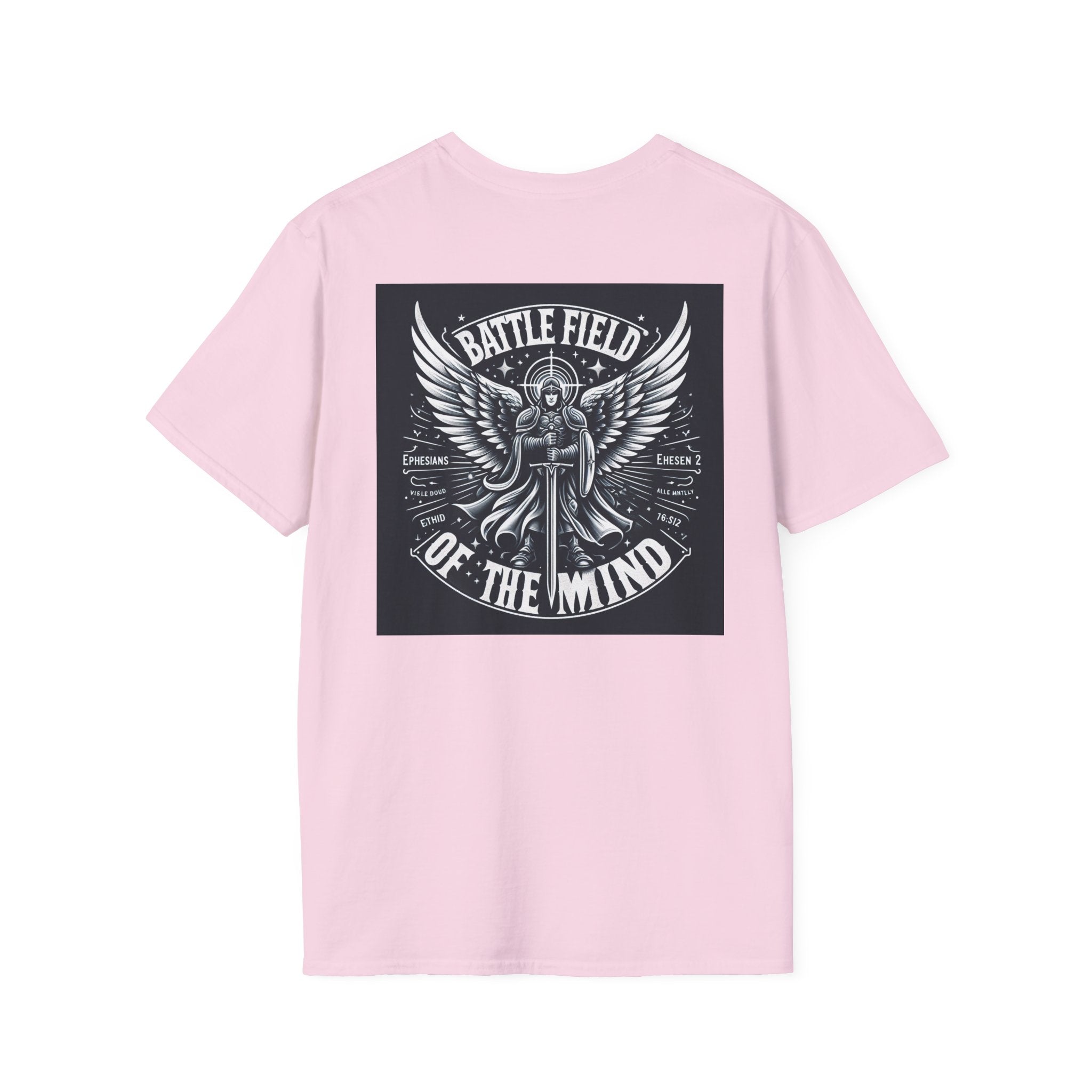 Battle Field of the Mind Unisex Softstyle T-Shirt - Motivational Graphic Tee for Mental Strength