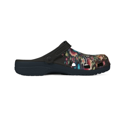 Colorful Floral EVA Foam Shoes with 'Believe' Text - Perfect for Summer and Casual Wear