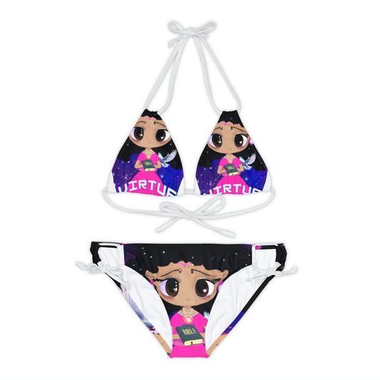 Strappy Bikini Set (AOP)