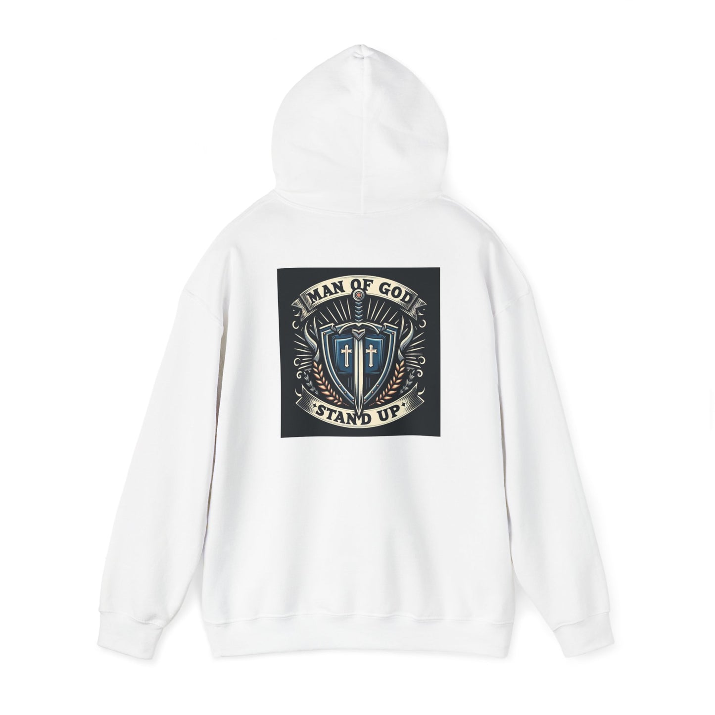 Man of God Heavy Blend Hoodie – Inspirational Faith Sweatshirt