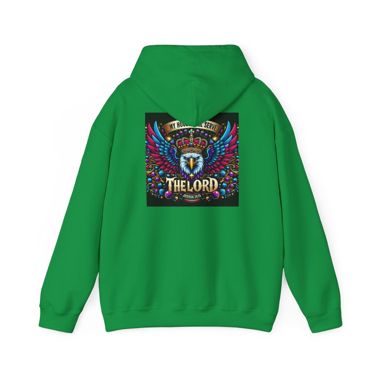 The Lord Unisex Hooded Sweatshirt - Colorful Eagle Design