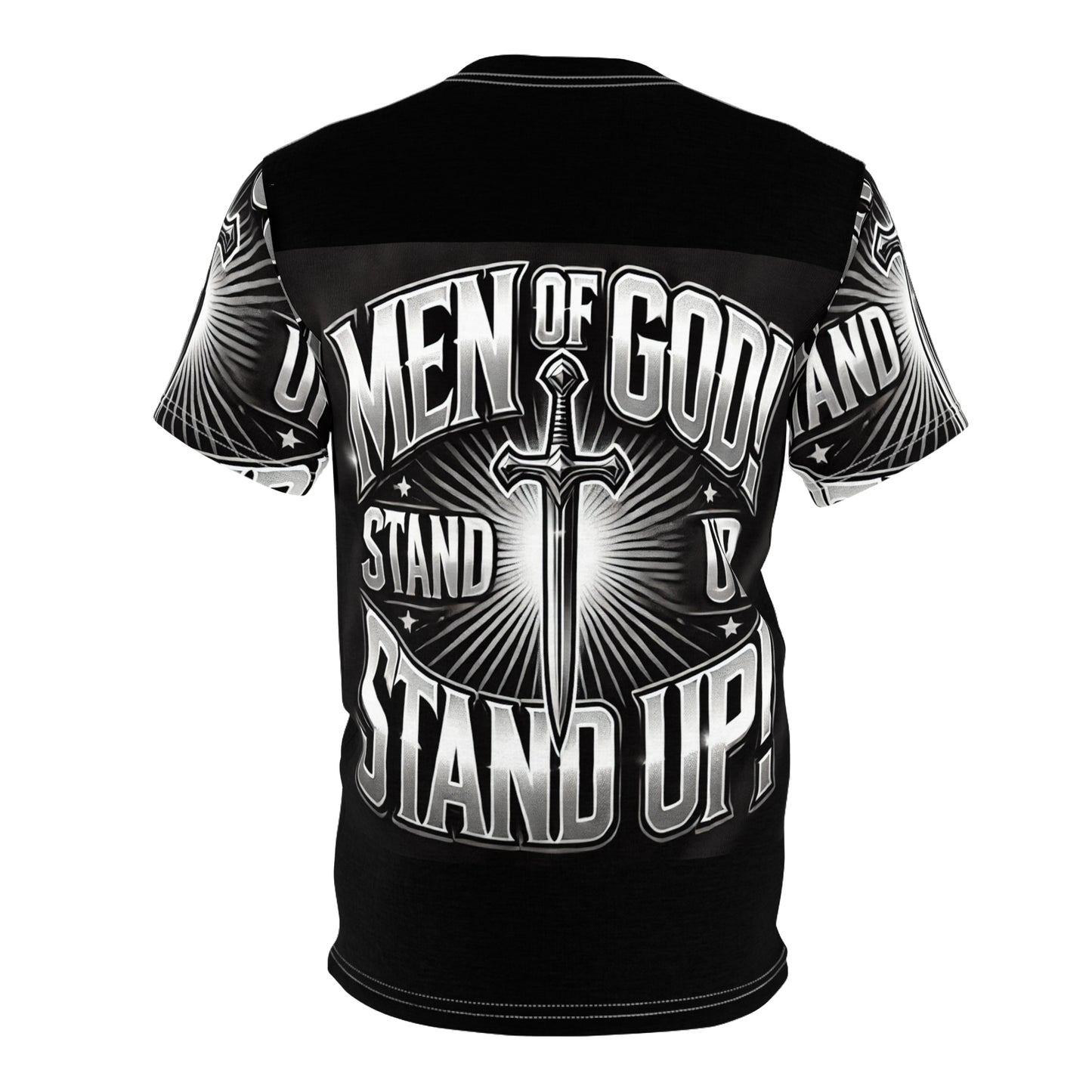 Men of God Stand Up Unisex Cut & Sew Tee - Bold Graphic Faith Shirt