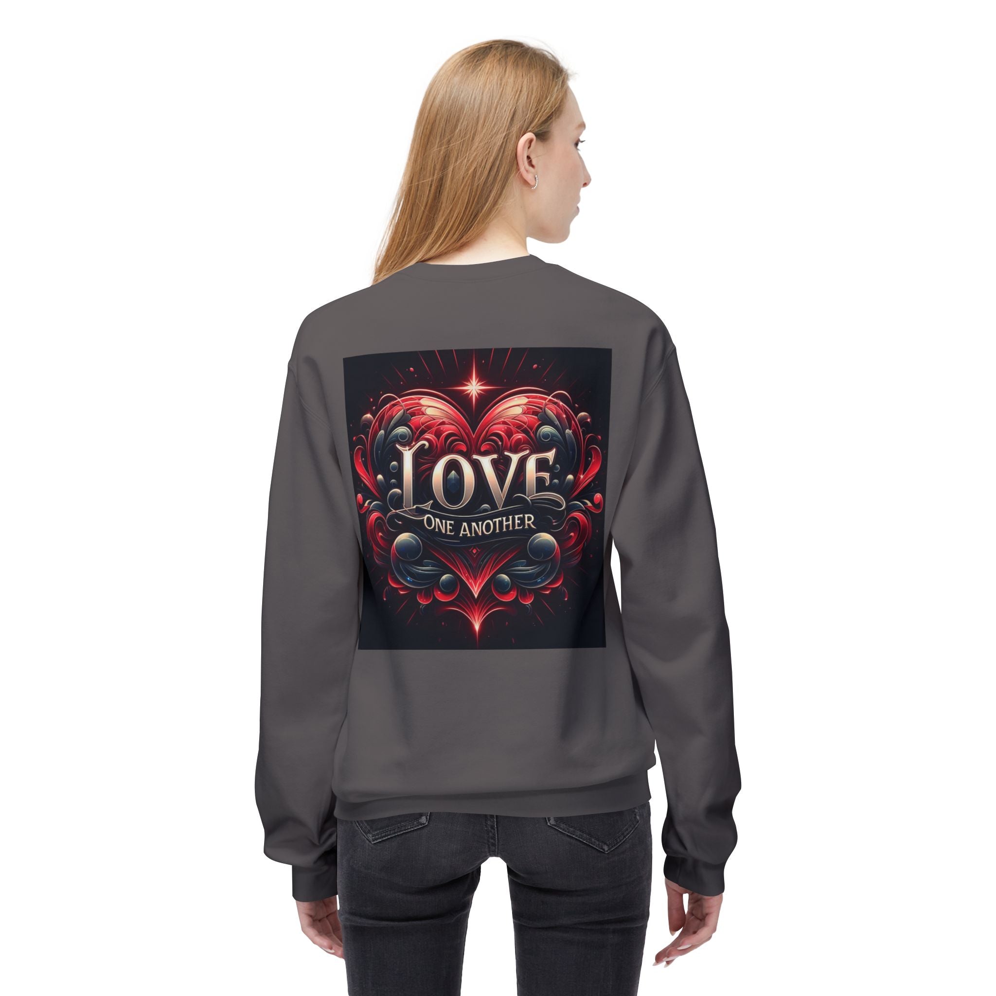 Love One Another Graphic Sweatshirt - Unisex Midweight Crewneck