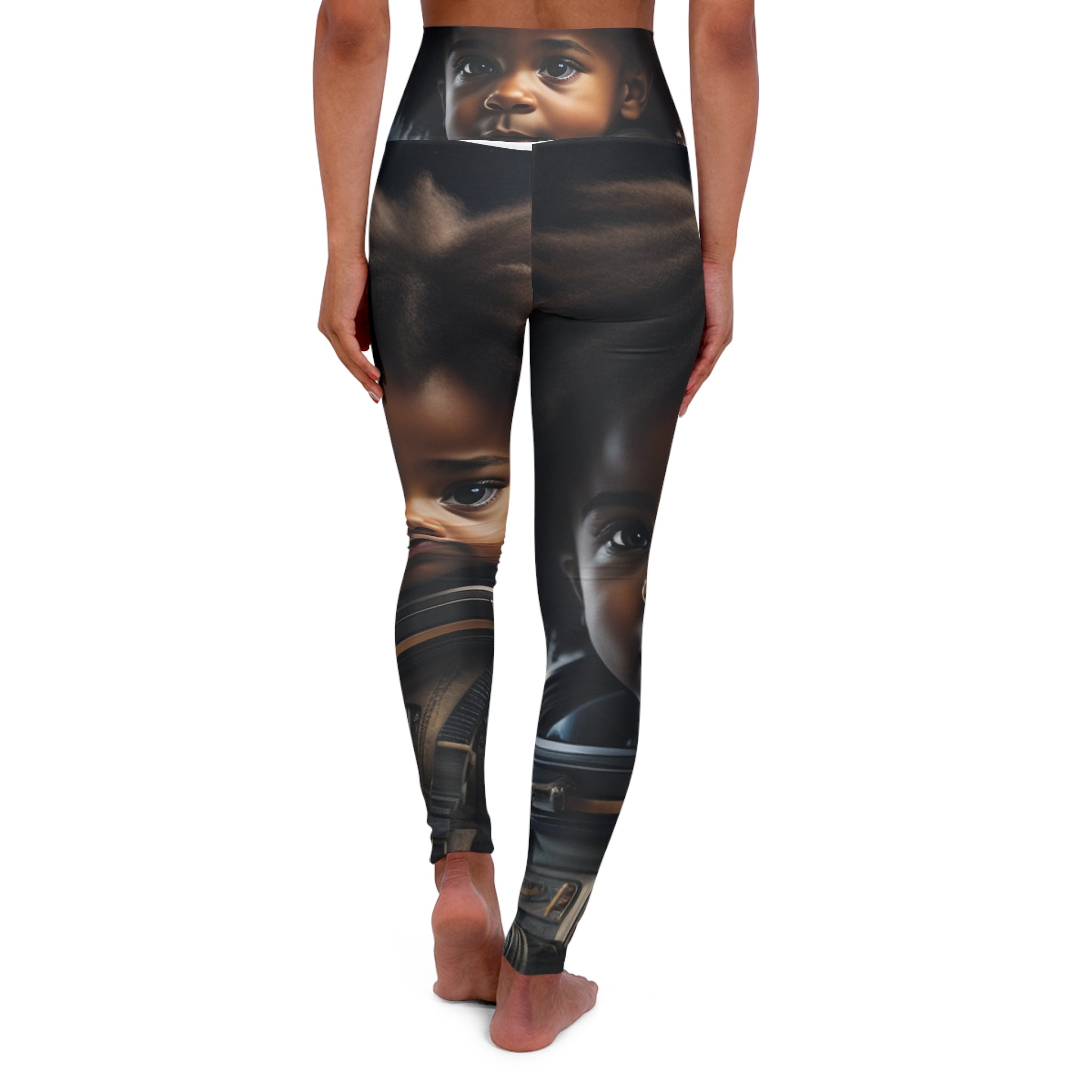 High Waisted Yoga Leggings (AOP)