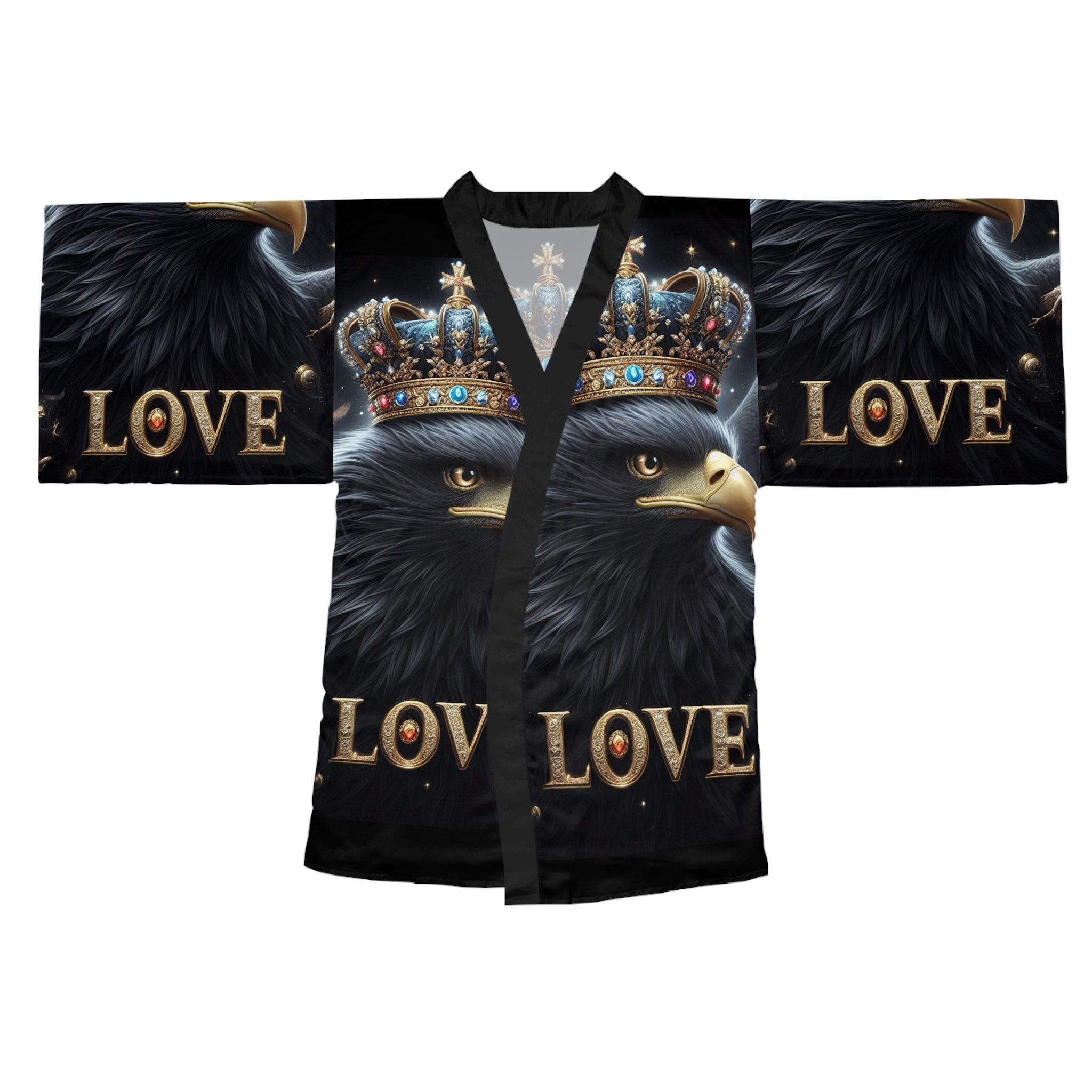 Majestic Love Long Sleeve Kimono Robe - Perfect for Cozy Nights and Special Occasions