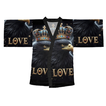 Majestic Love Long Sleeve Kimono Robe - Perfect for Cozy Nights and Special Occasions