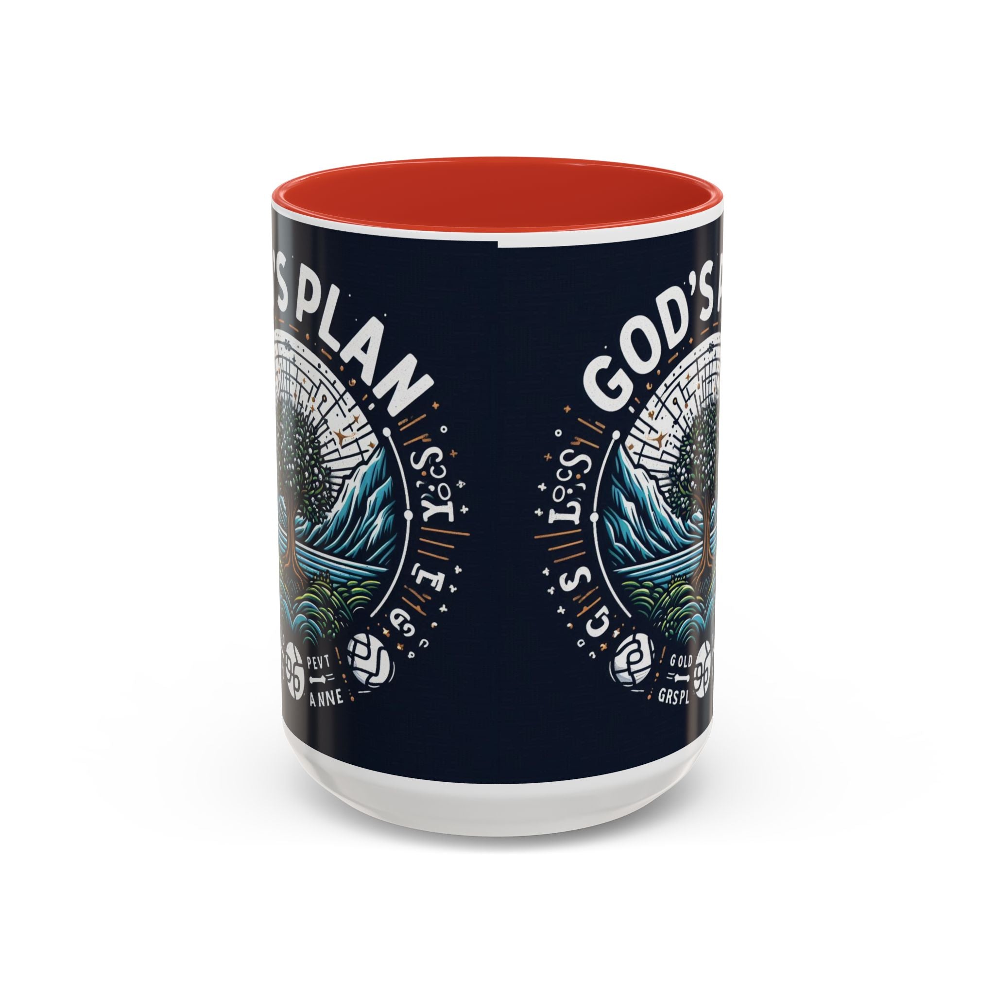 God's Plan Accent Coffee Mug | Inspirational Coffee Cup for Faith & Motivation | 11oz & 15oz