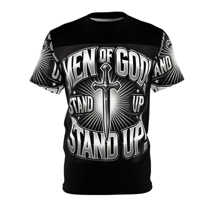 Men of God Stand Up Unisex Cut & Sew Tee - Bold Graphic Faith Shirt