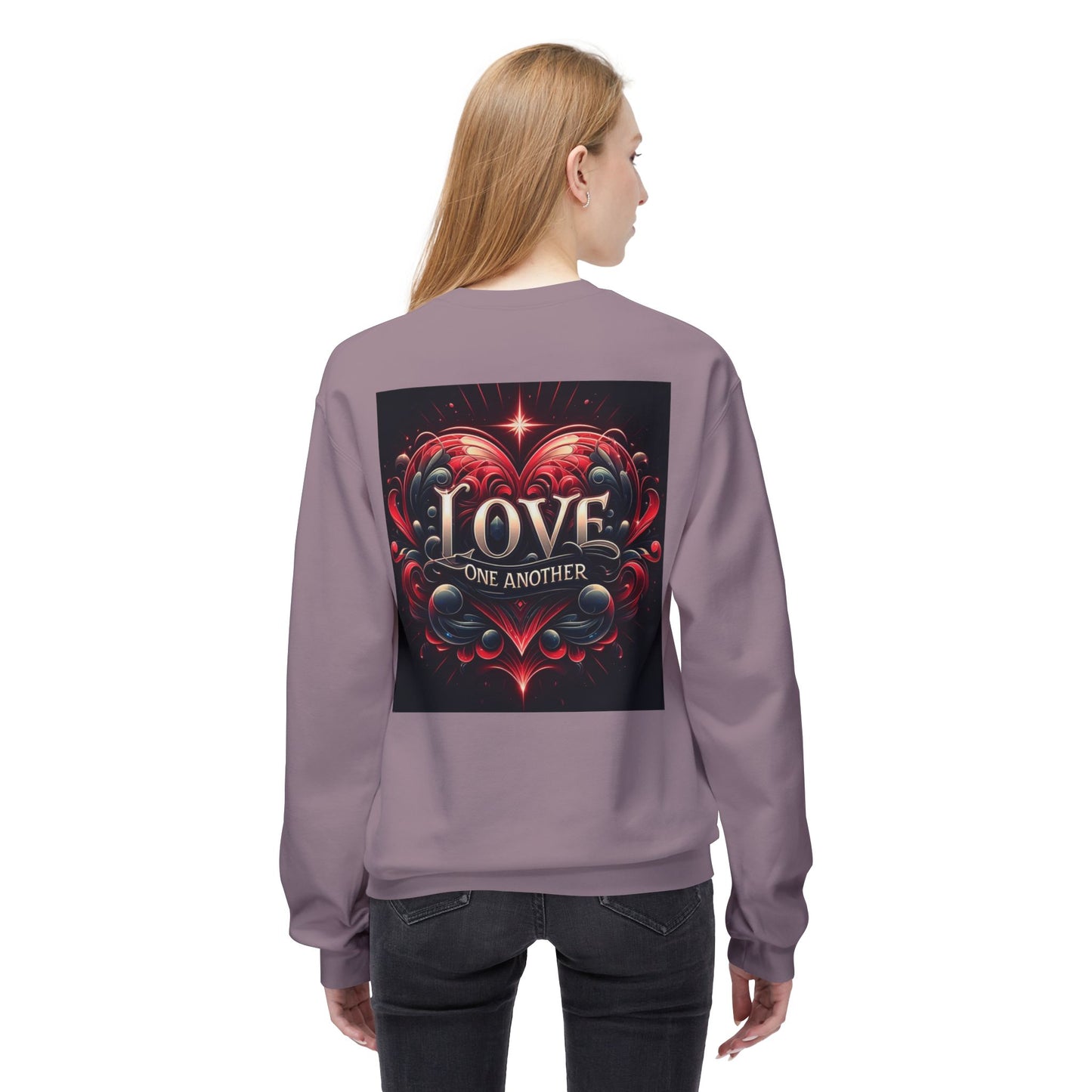 Love One Another Graphic Sweatshirt - Unisex Midweight Crewneck