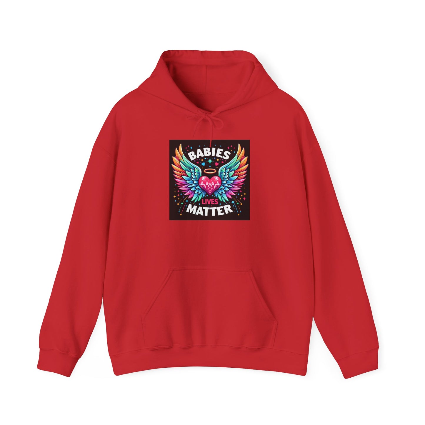 Babies Matter Wings Unisex Heavy Blend Hoodie – Colorful, Stylish Sweatshirt for Moms and Supporters