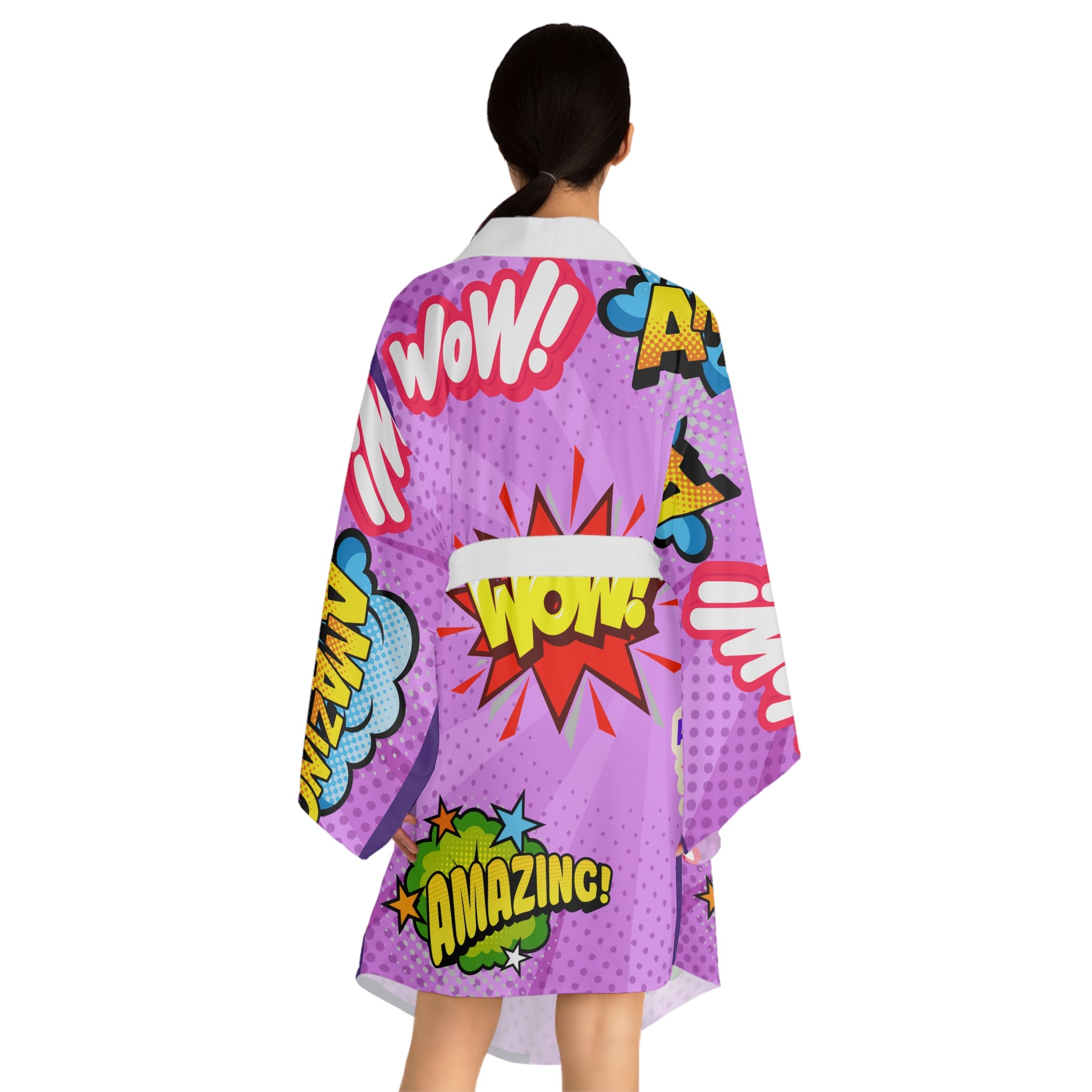 Long Sleeve Kimono Robe (AOP)