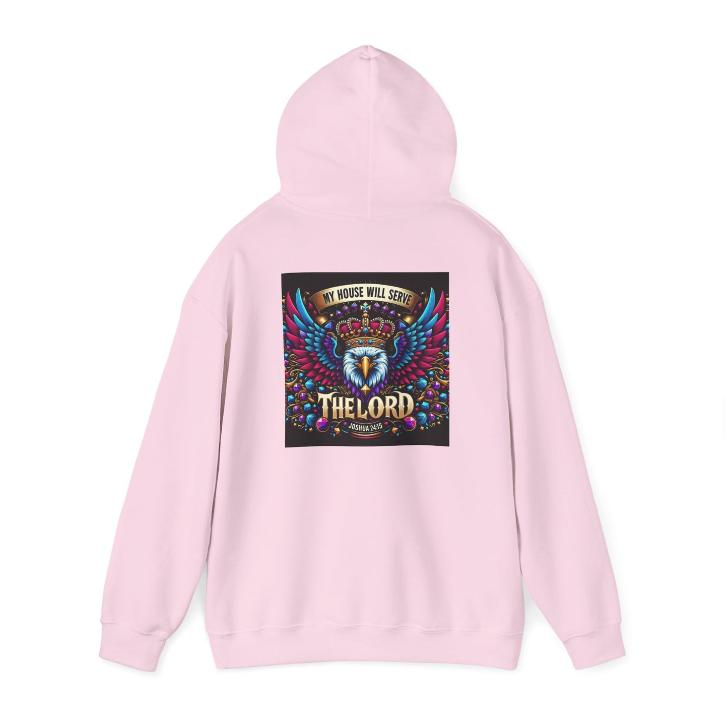 The Lord Unisex Hooded Sweatshirt - Colorful Eagle Design