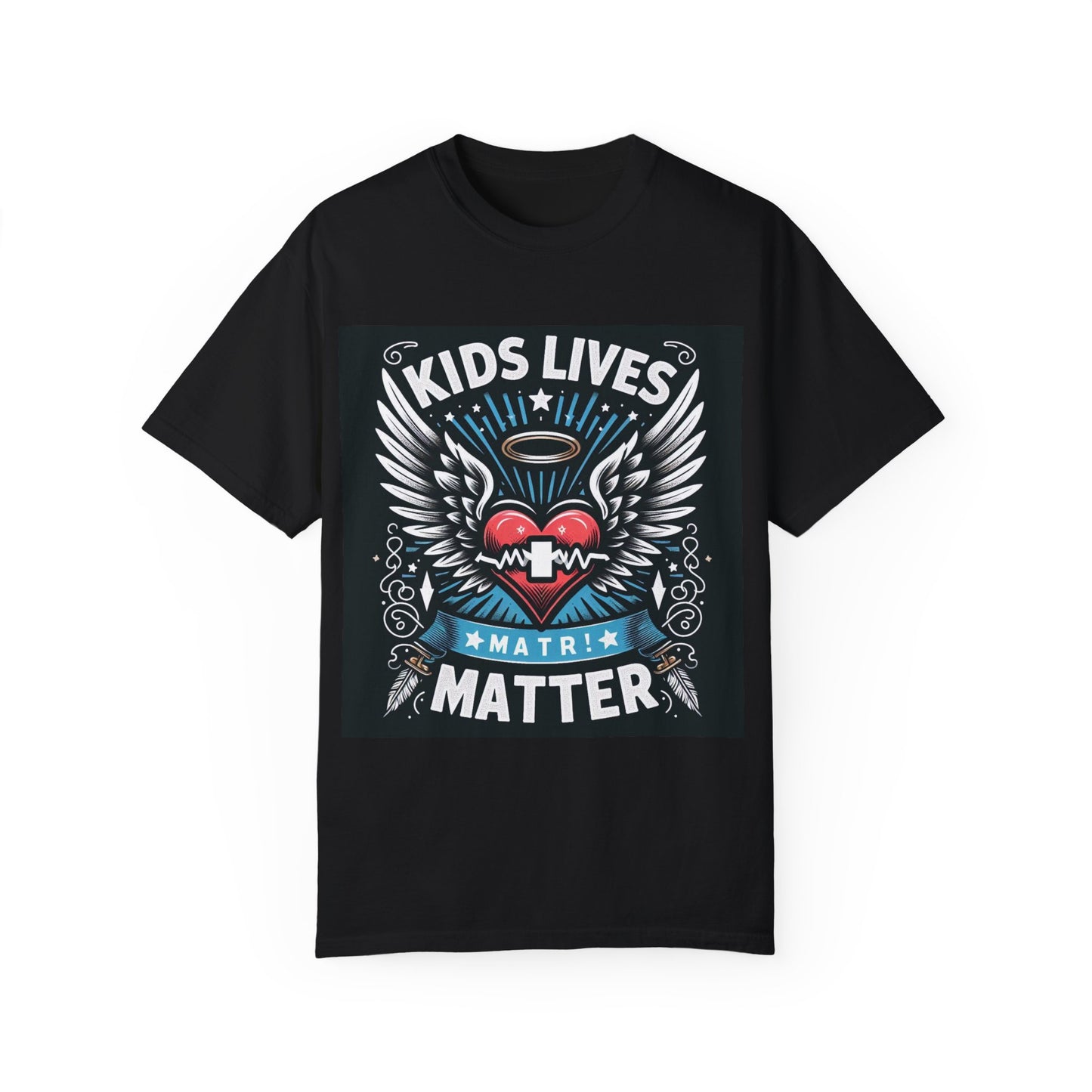 Kids Lives Matter Unisex Garment-Dyed T-Shirt | Supportive and Stylish Statement Tee