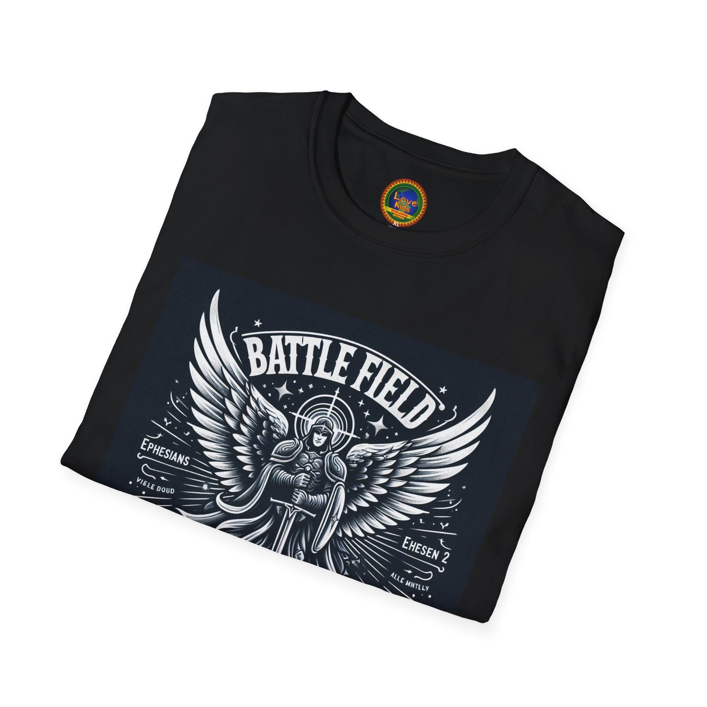 Battle Field of the Mind Unisex Softstyle T-Shirt - Motivational Graphic Tee for Mental Strength