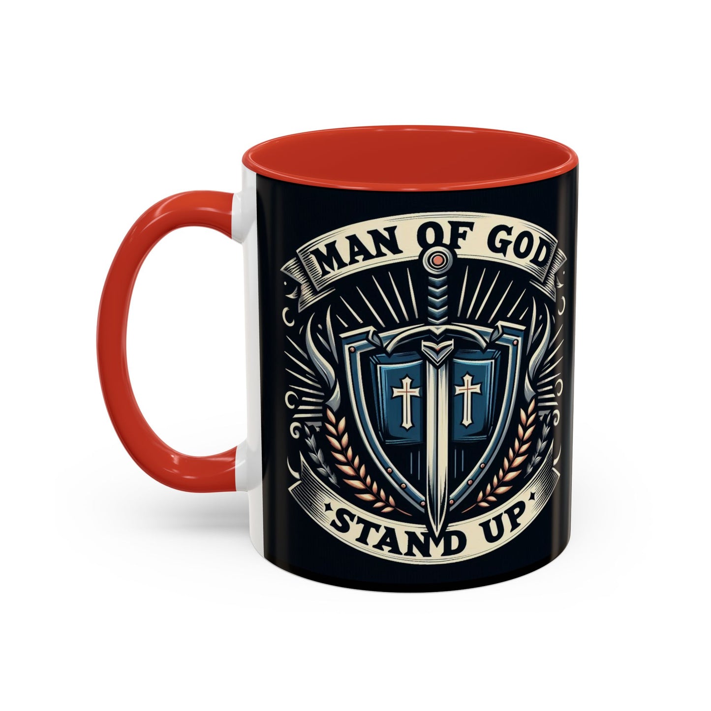 Faith-Inspired Accent Coffee Mug - 'Stand Up'