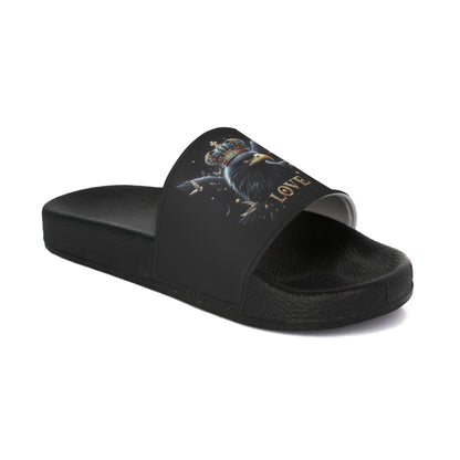 Chic Women's Slide Sandals with Love Design