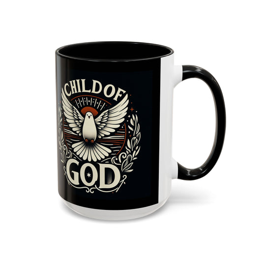 Child of God Accent Coffee Mug - Inspiring Ceramic Drinkware for Faith and Hope