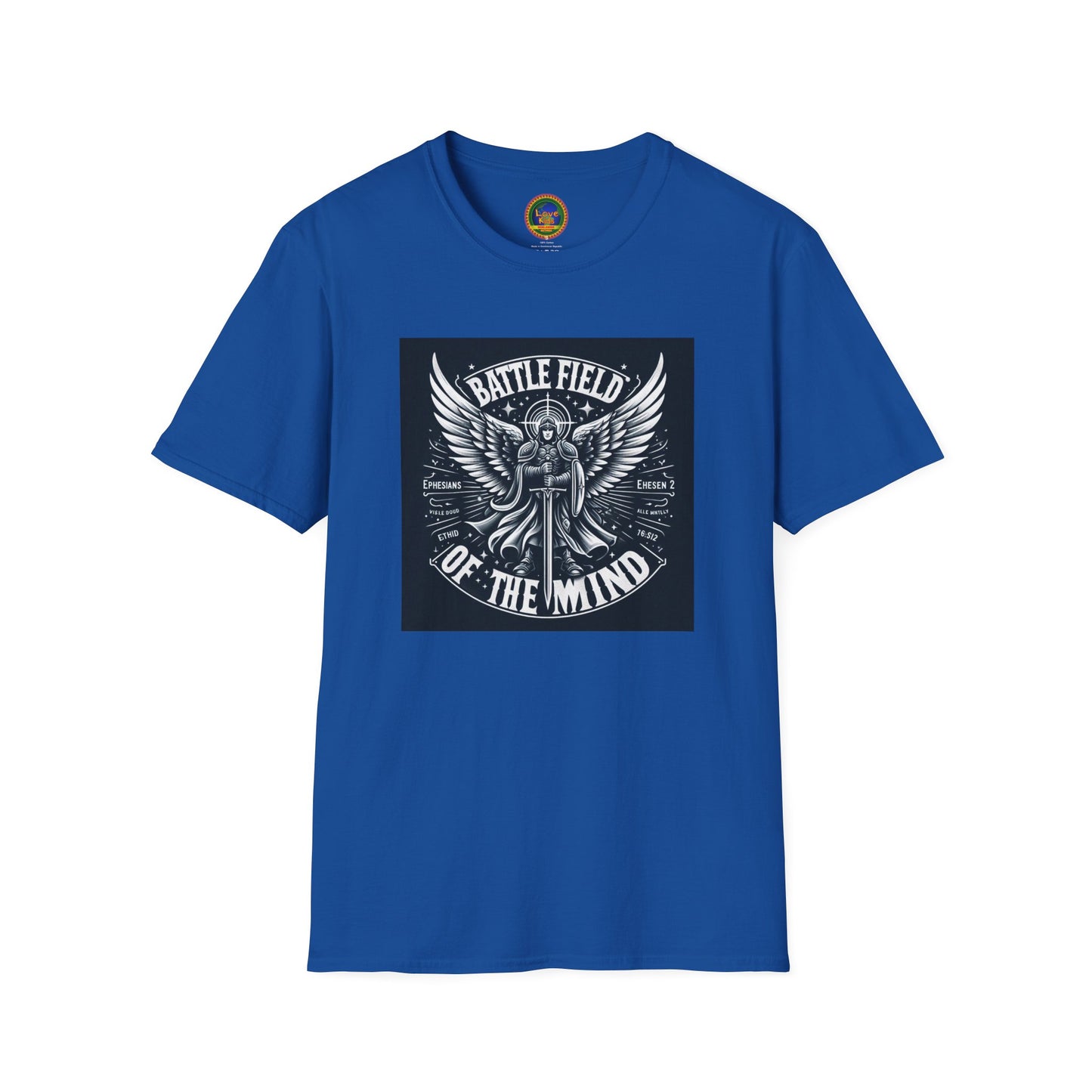 Battle Field of the Mind Unisex Softstyle T-Shirt - Motivational Graphic Tee for Mental Strength