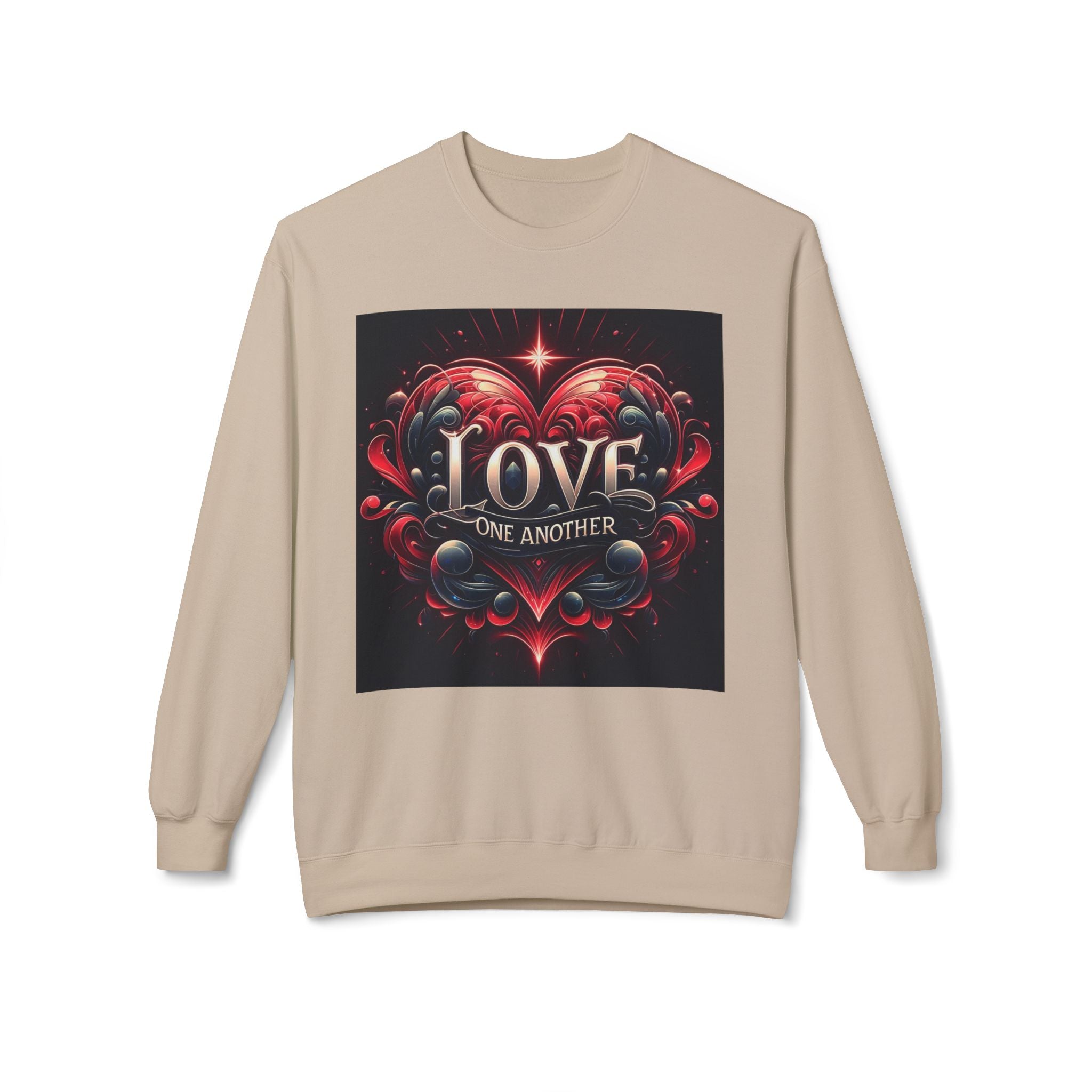 Love One Another Graphic Sweatshirt - Unisex Midweight Crewneck