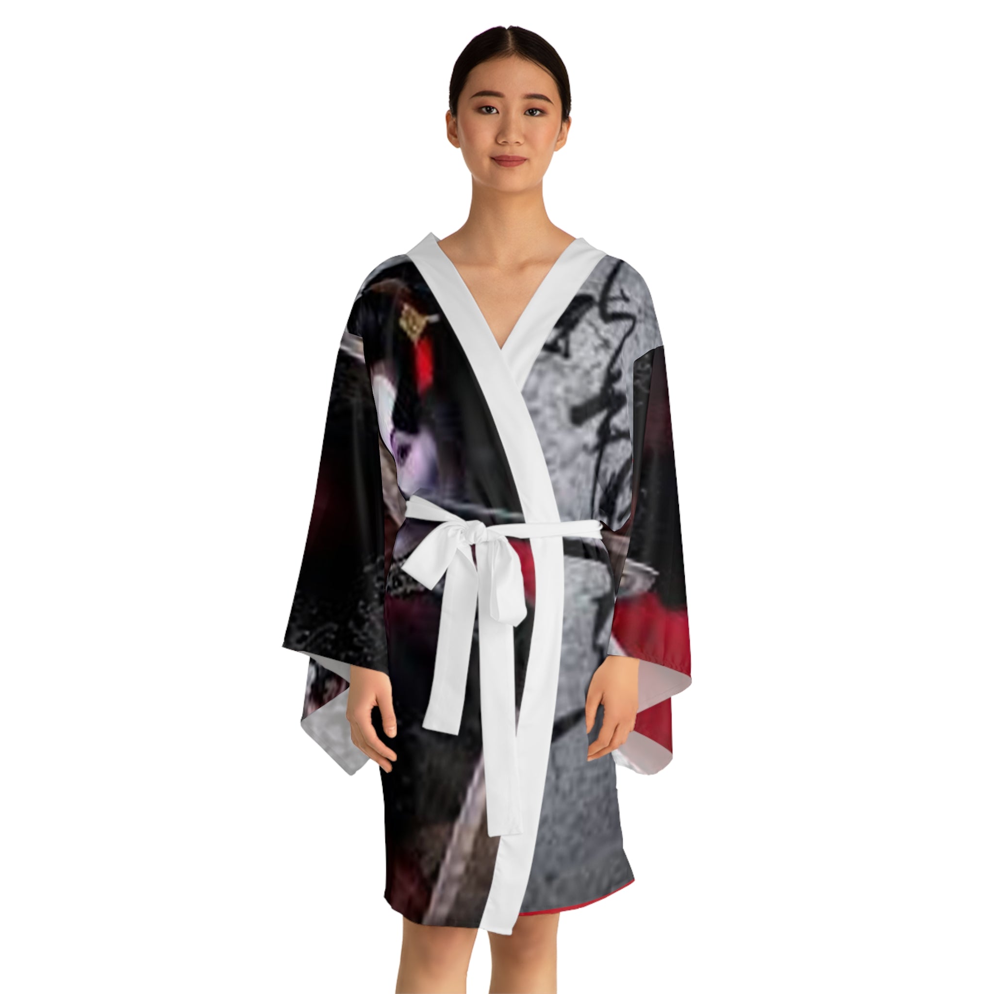 Long Sleeve Kimono Robe (AOP)