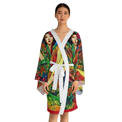 Long Sleeve Kimono Robe (AOP)