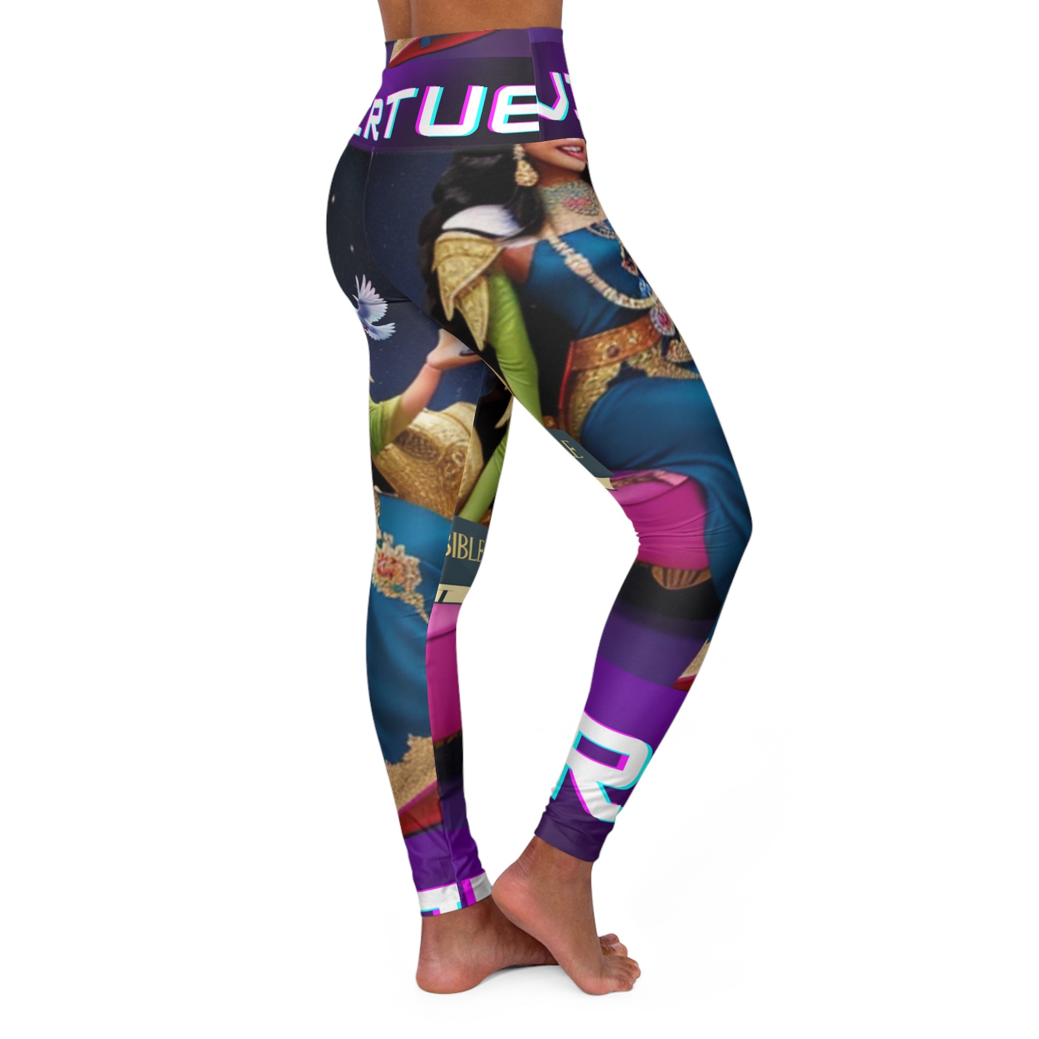 High Waisted Yoga Leggings (AOP)