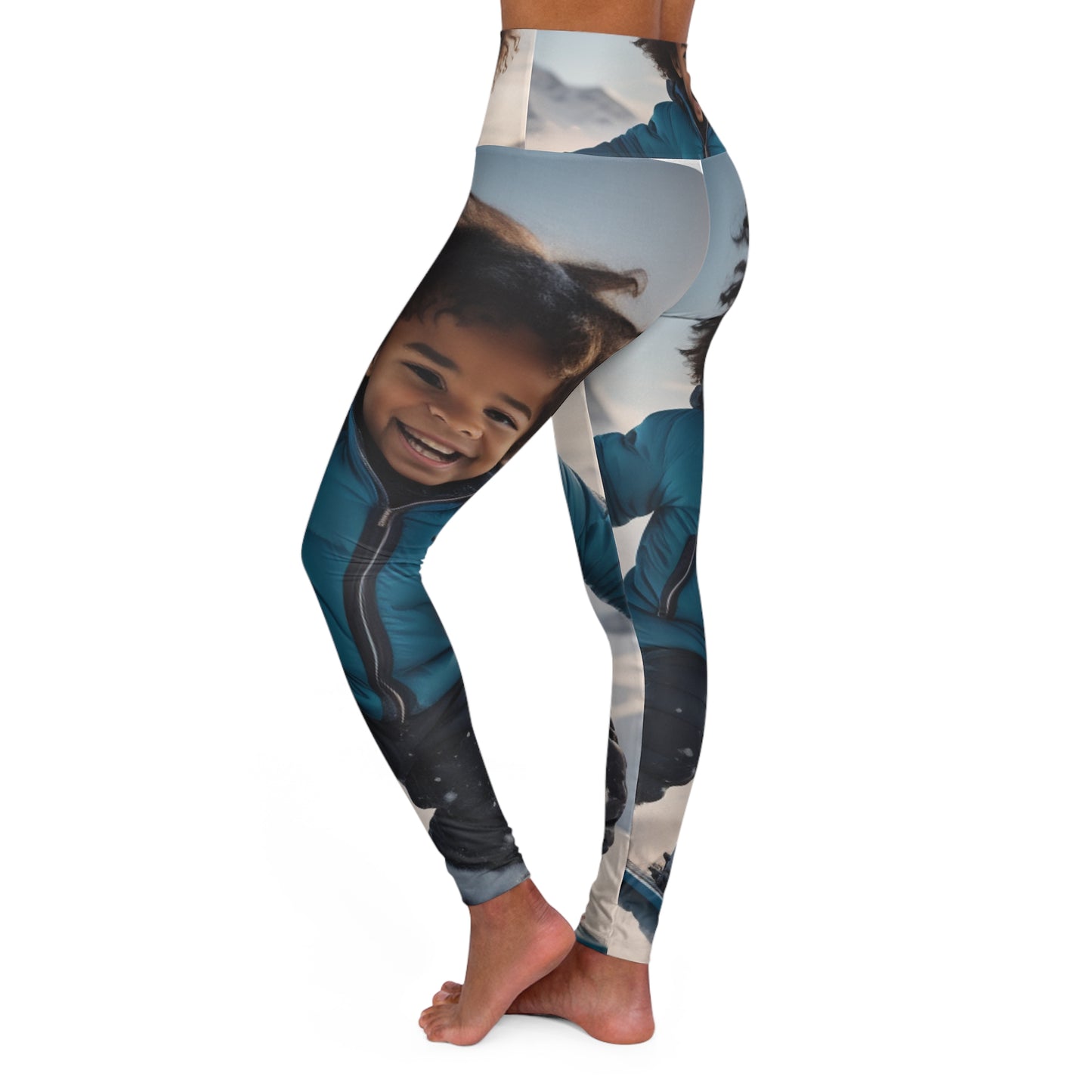 High Waisted Yoga Leggings (AOP)