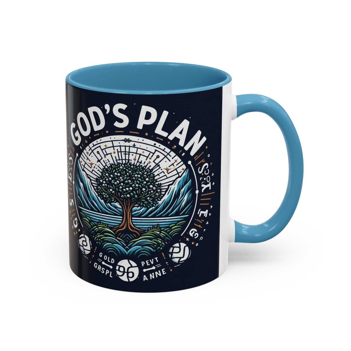 God's Plan Accent Coffee Mug | Inspirational Coffee Cup for Faith & Motivation | 11oz & 15oz