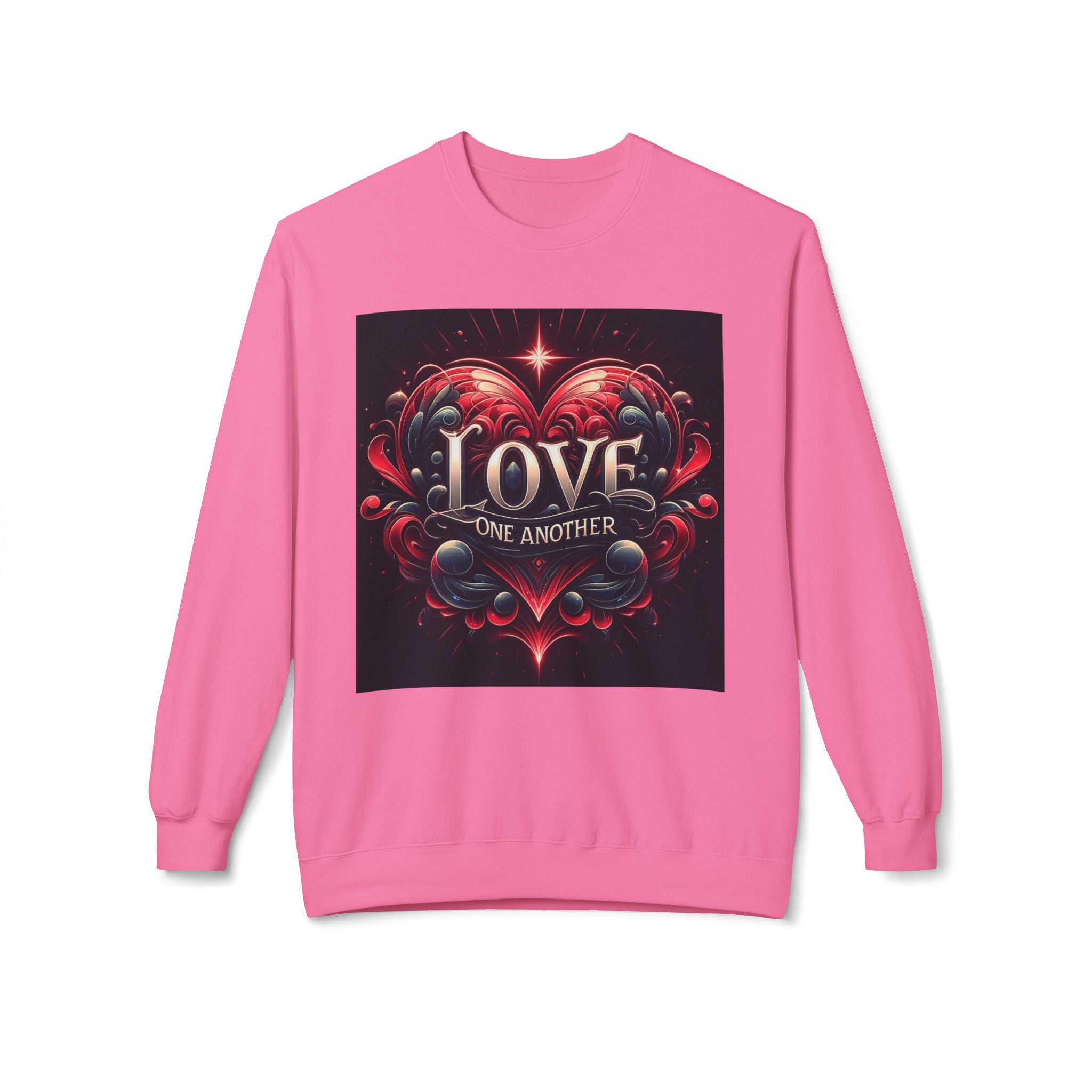 Love One Another Graphic Sweatshirt - Unisex Midweight Crewneck