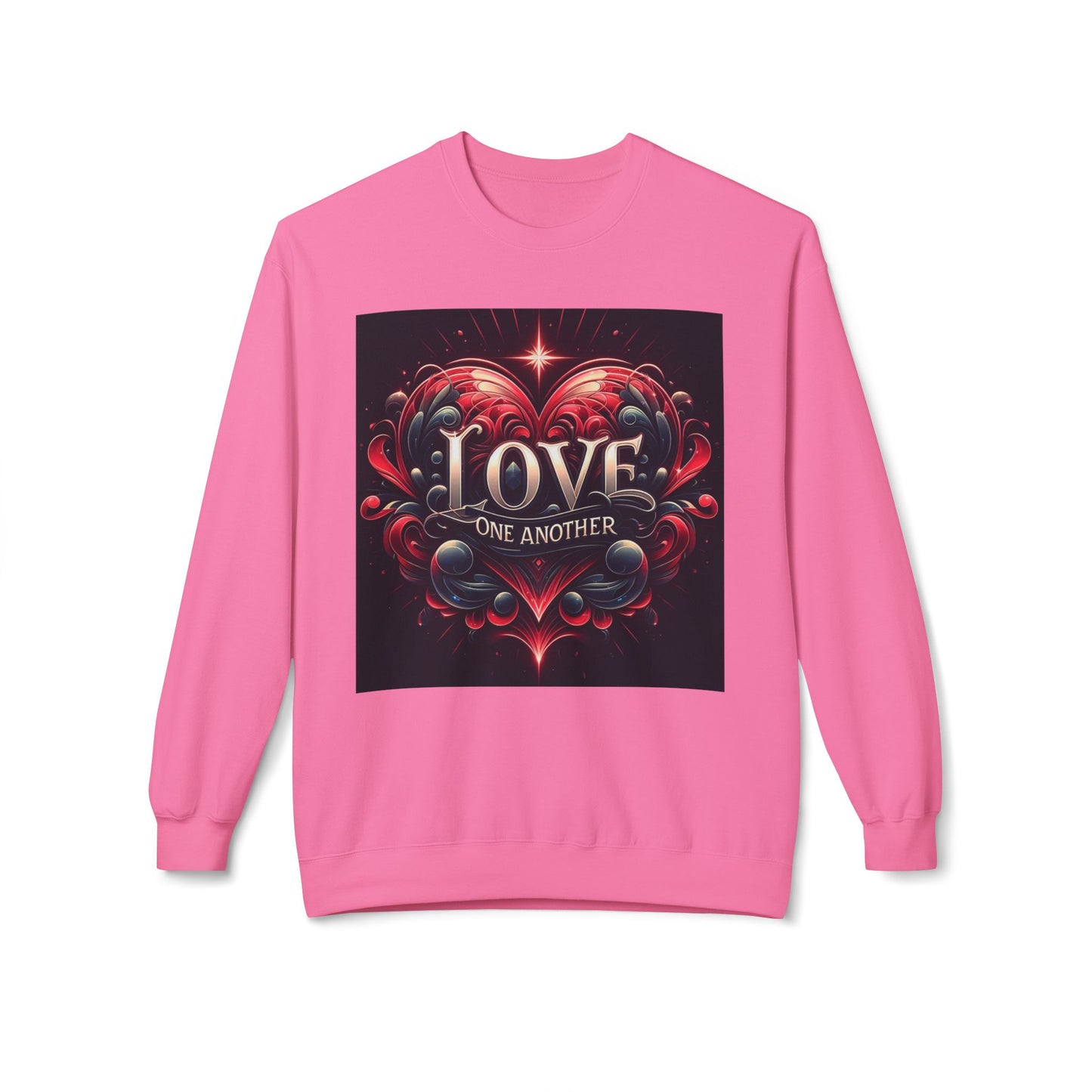 Love One Another Graphic Sweatshirt - Unisex Midweight Crewneck