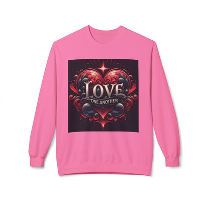 Love One Another Graphic Sweatshirt - Unisex Midweight Crewneck