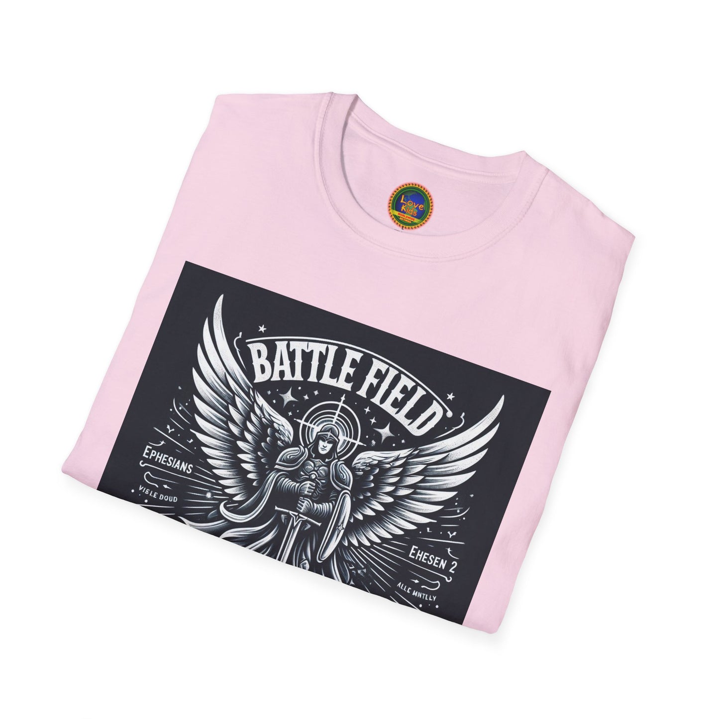 Battle Field of the Mind Unisex Softstyle T-Shirt - Motivational Graphic Tee for Mental Strength