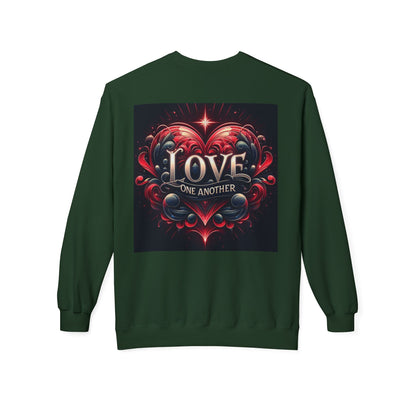 Love One Another Graphic Sweatshirt - Unisex Midweight Crewneck