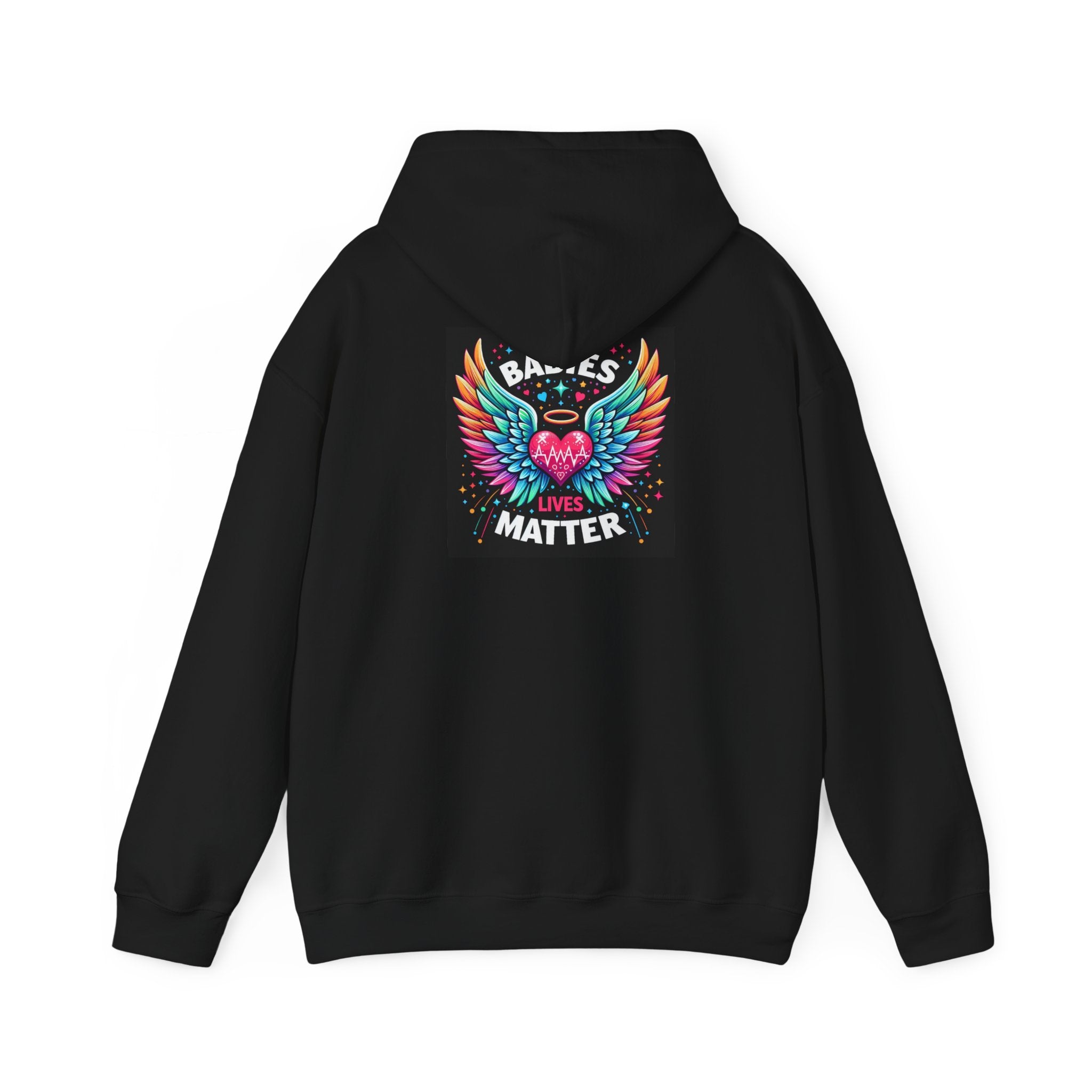 Babies Matter Wings Unisex Heavy Blend Hoodie – Colorful, Stylish Sweatshirt for Moms and Supporters