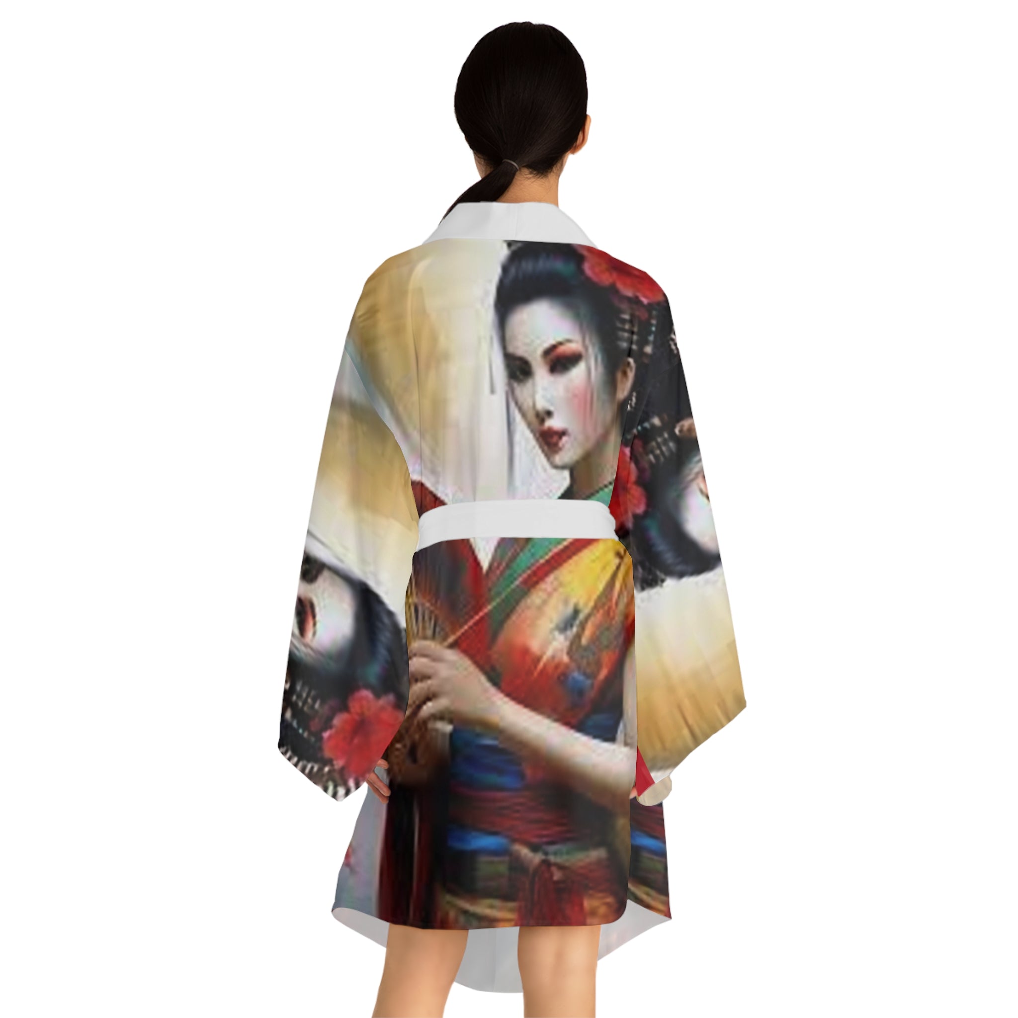 Long Sleeve Kimono Robe (AOP)