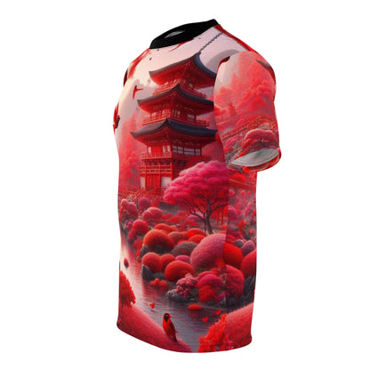 Vibrant Japanese-Inspired Unisex Tee - Perfect for Nature Lovers