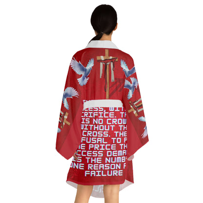 Long Sleeve Kimono Robe (AOP)