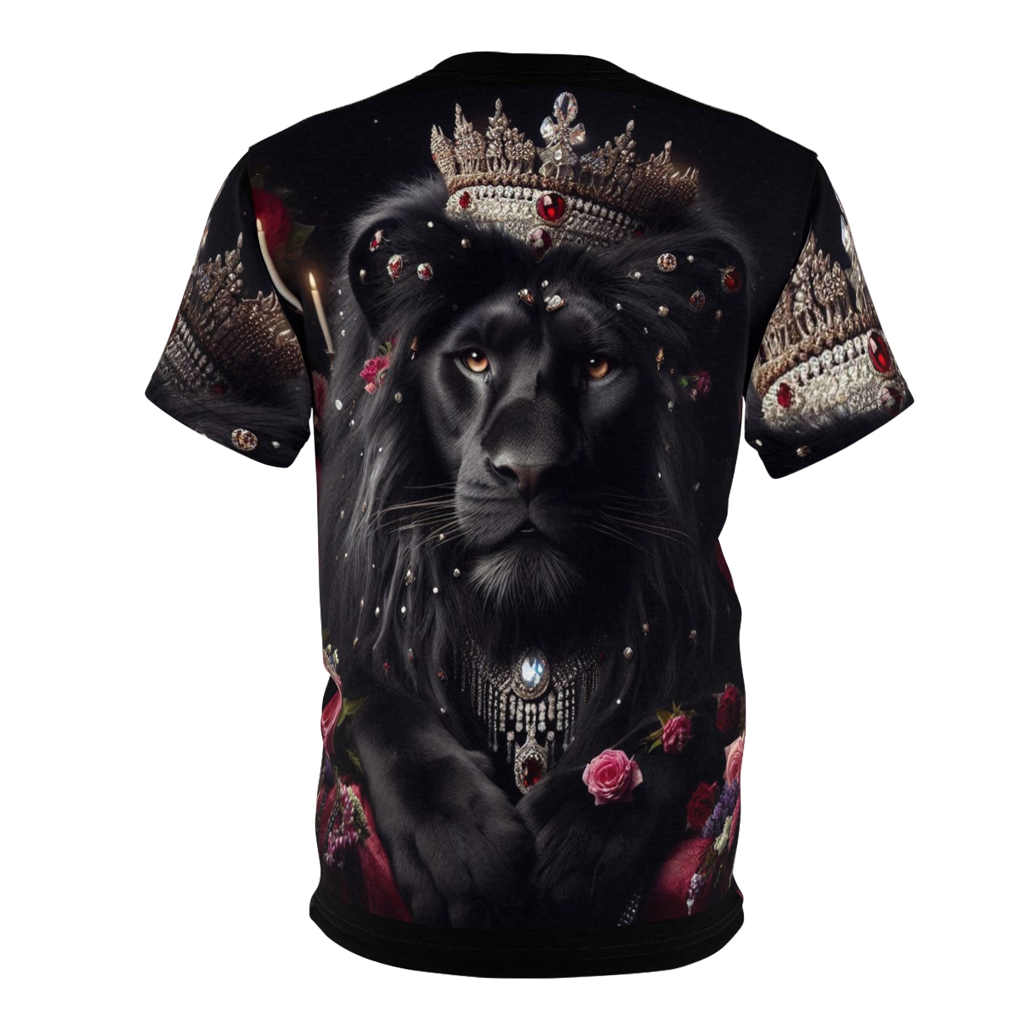 Majestic Lion Unisex Cut & Sew Tee - Regal Design