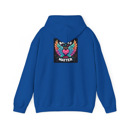 Babies Matter Wings Unisex Heavy Blend Hoodie – Colorful, Stylish Sweatshirt for Moms and Supporters