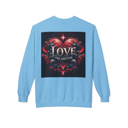 Love One Another Graphic Sweatshirt - Unisex Midweight Crewneck