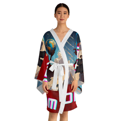 Long Sleeve Kimono Robe (AOP)