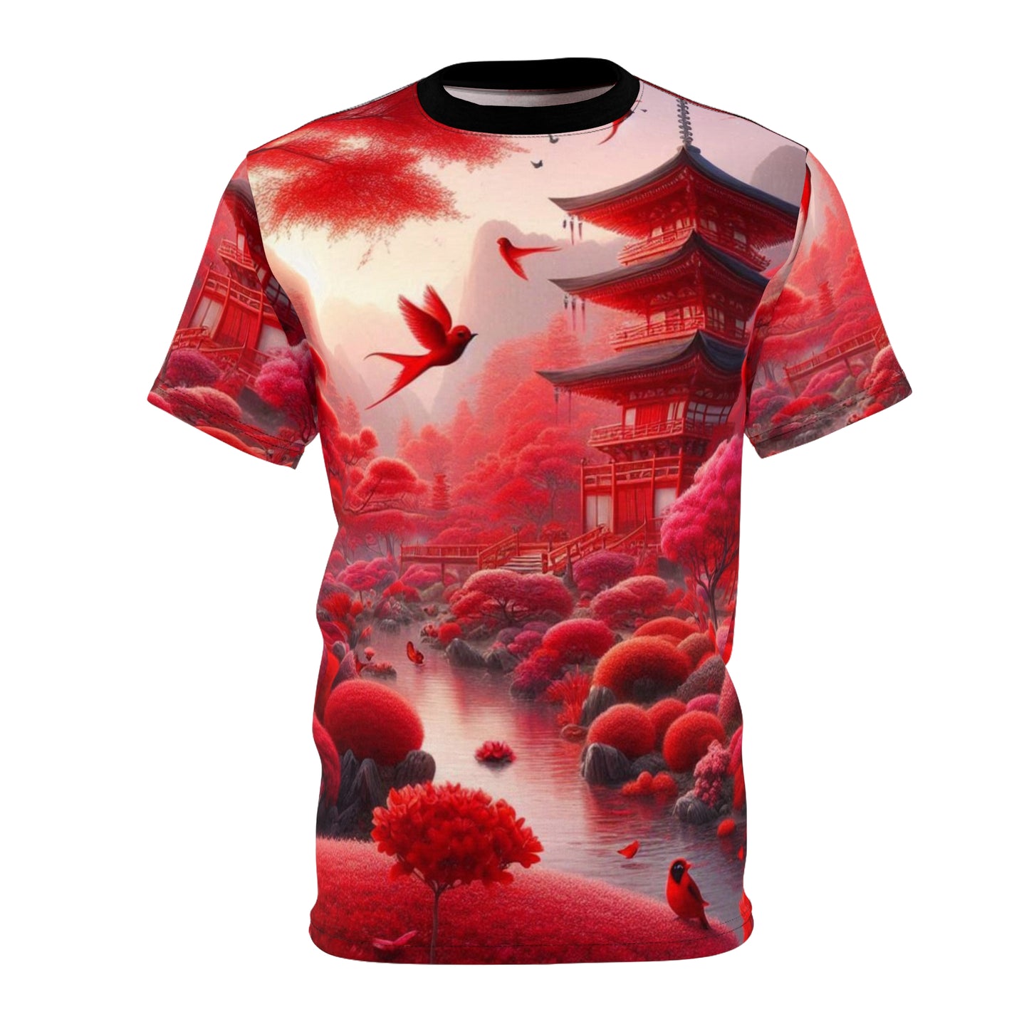 Vibrant Japanese-Inspired Unisex Tee - Perfect for Nature Lovers