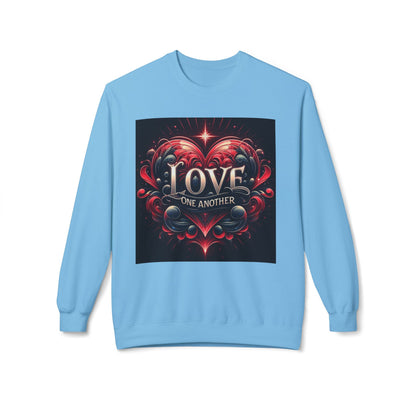 Love One Another Graphic Sweatshirt - Unisex Midweight Crewneck