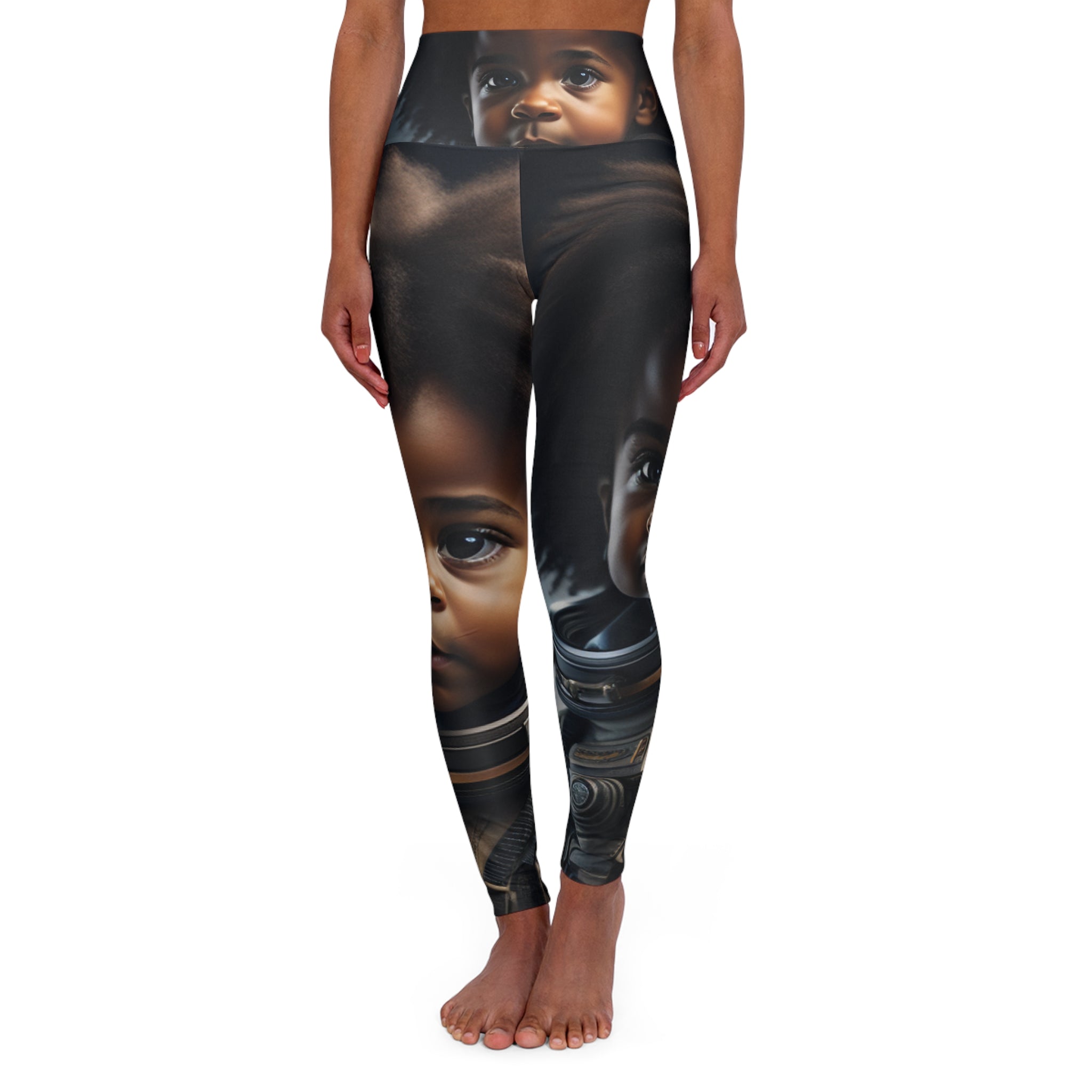 High Waisted Yoga Leggings (AOP)