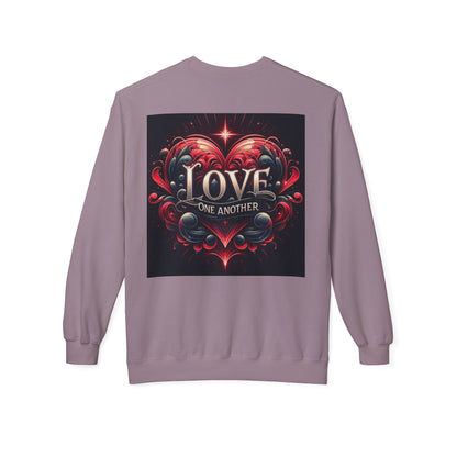 Love One Another Graphic Sweatshirt - Unisex Midweight Crewneck