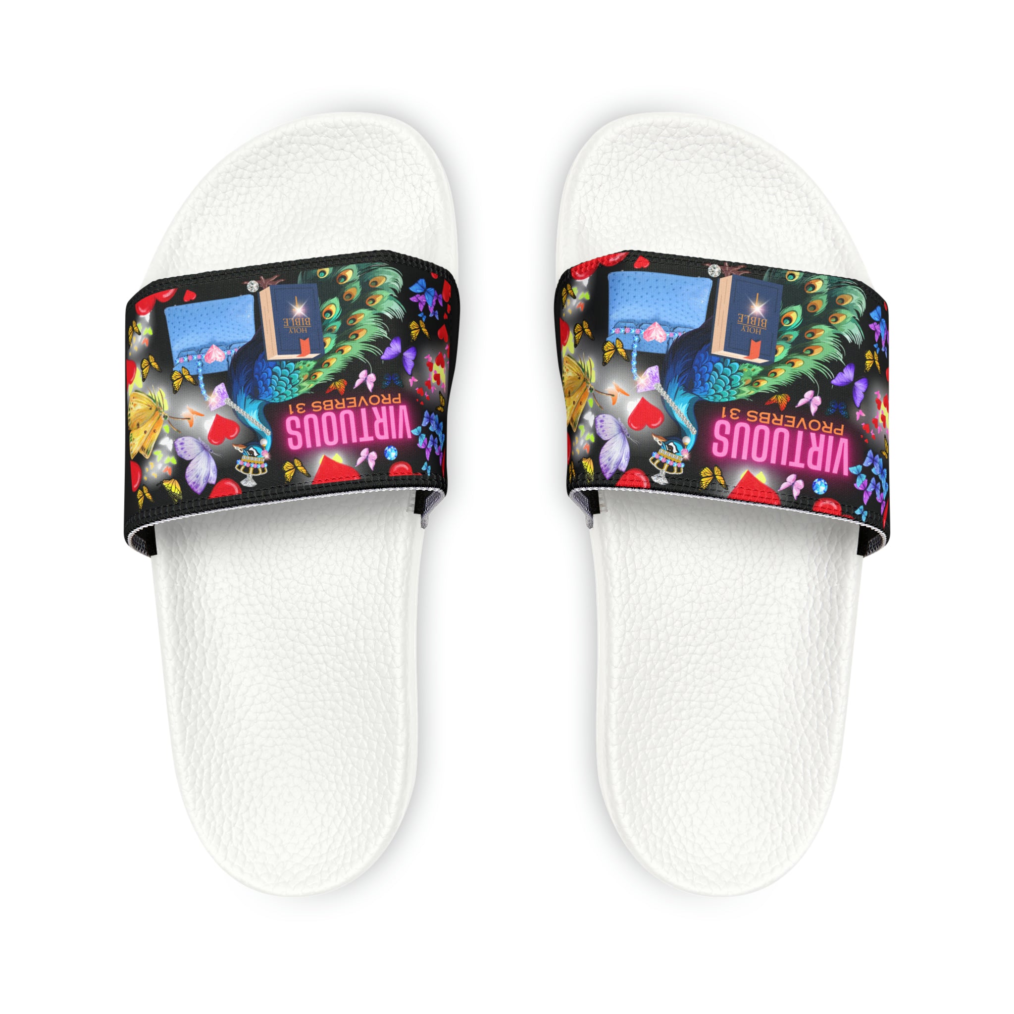 Youth PU Slide Sandals